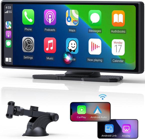 Wonsidary CarPlay Screen for Car Compatible with Apple Carplay & Android Auto,9.3